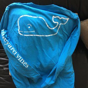Light Blue Vineyard Vines Long Sleeve T-Shirt
